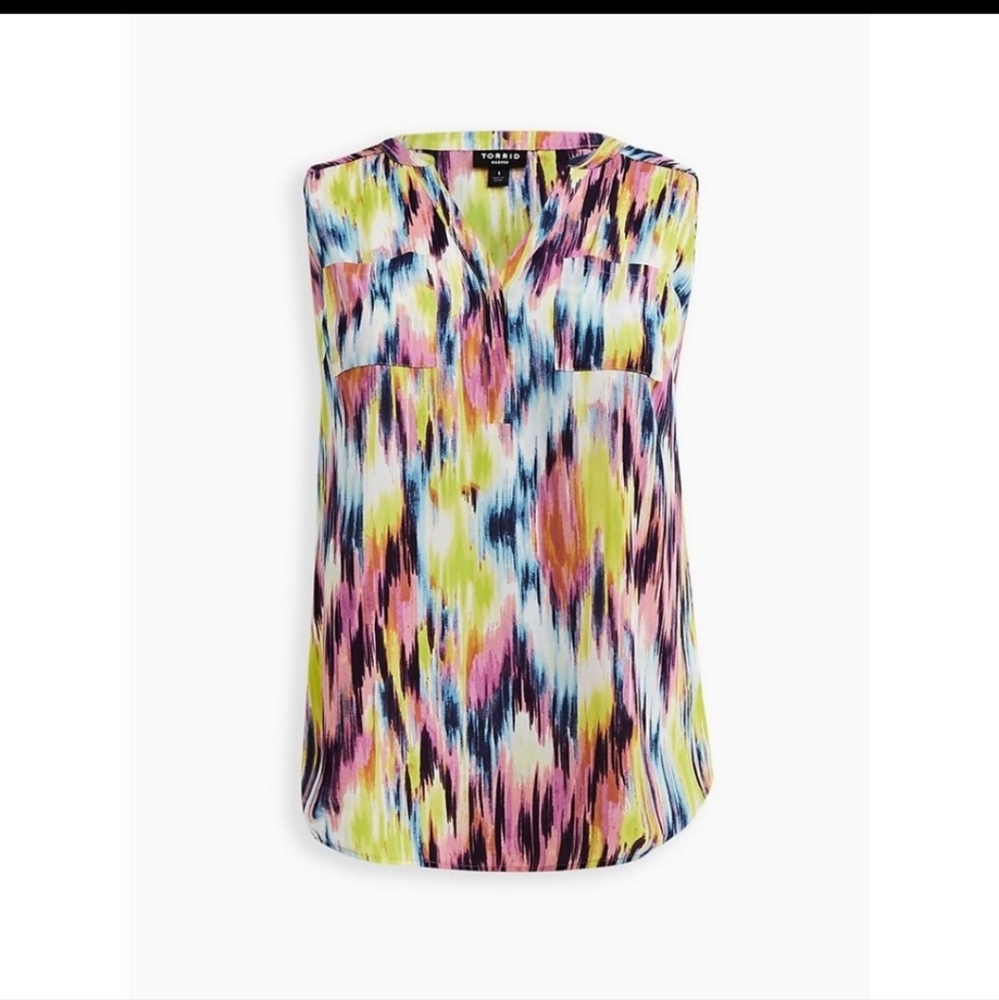 Torrid Harper Watercolor Sleeveless top, Size 0
